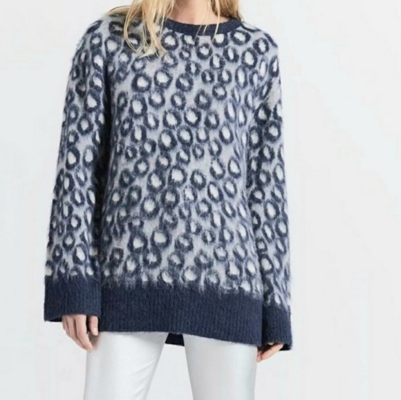 CURRENT ELLIOTT Cali sweater brushed leopard - Picture 1 of 6